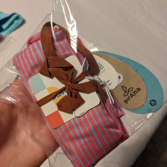 PrAna Reversible Innix Bikini bottoms Papaya Tradewinds - Picture 6 of 11